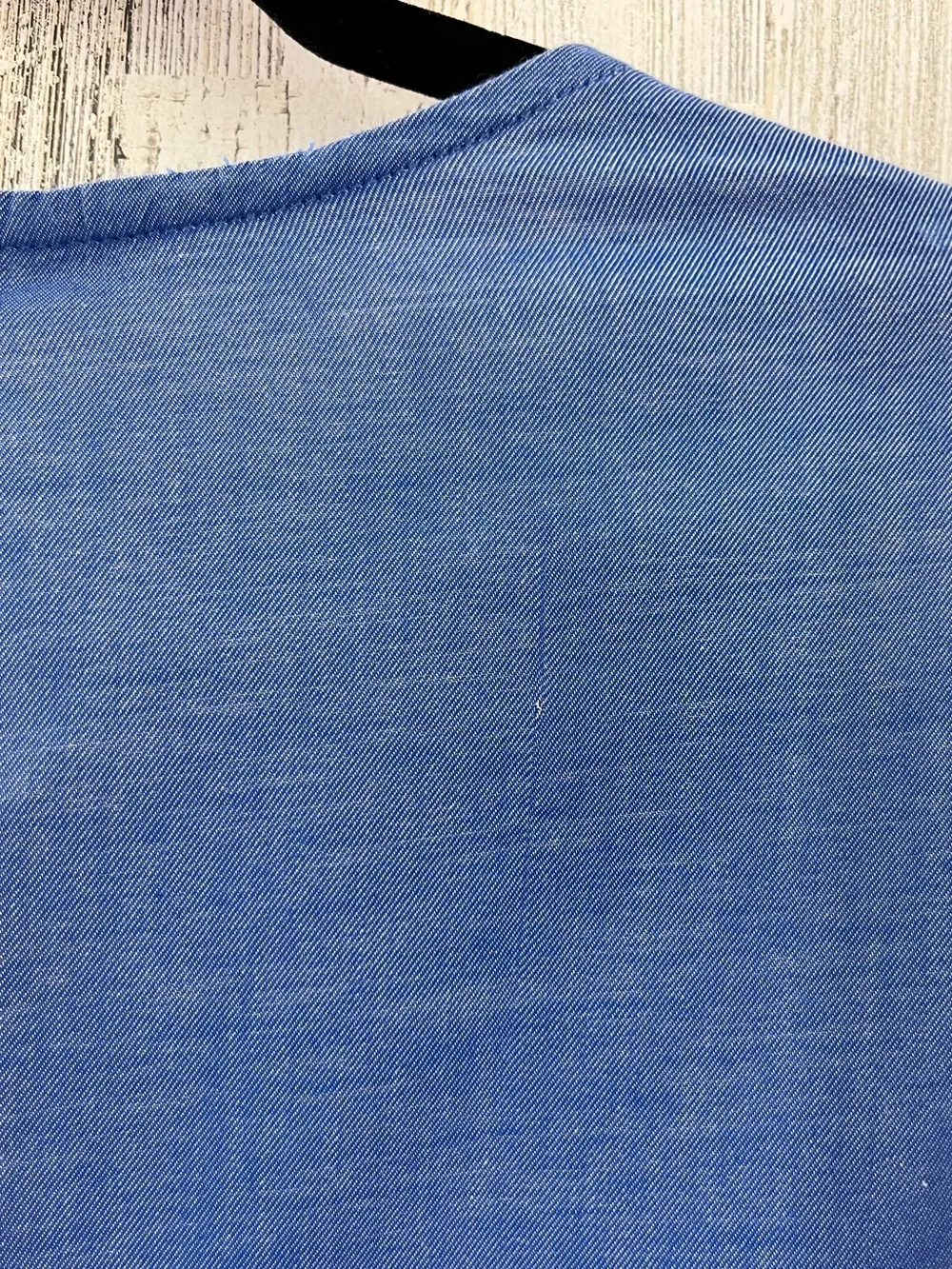 HEMANT & NANDITA Blue Tunic with Red Embroidery Small